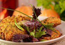 Мясные котлеты с зелёной чечевицей