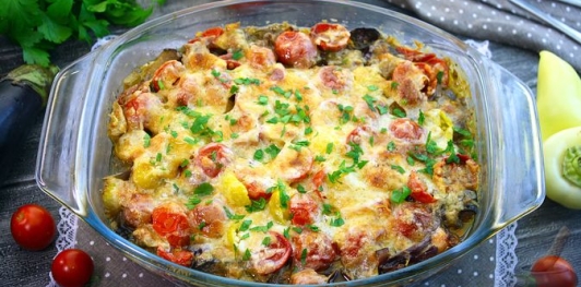 Фото приготовления рецепта: Овощи, запечённые с сыром - шаг №16