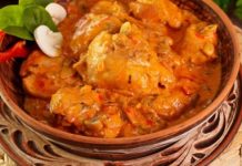 Паприкаш из кролика с грибами