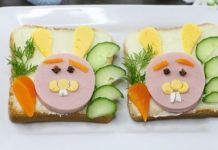 Пасхальные бутерброды «Кролики»