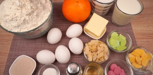 Фото приготовления рецепта: Пасхальный чорег (турецкий кулич-косичка) - шаг №1