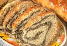 Сдобный рулет с нежной маковой начинкой