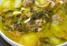 Суп из щавеля с тушёнкой