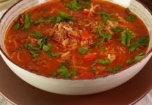 Суп с фаршем и рисом