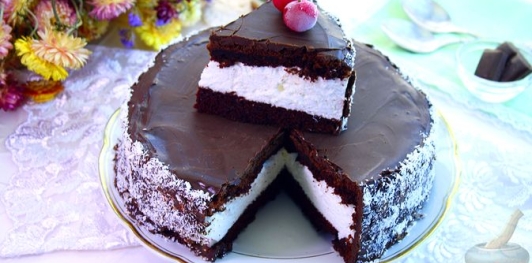 Фото приготовления рецепта: Торт чоко пай - шаг №31