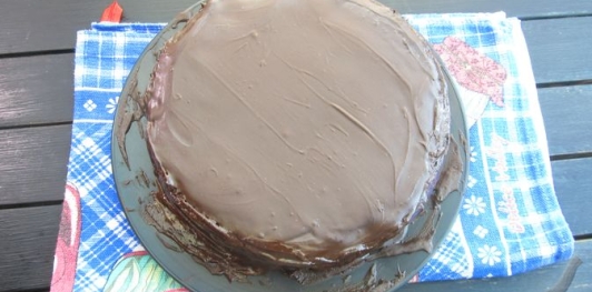 Фото приготовления рецепта: Торт чоко пай - шаг №28