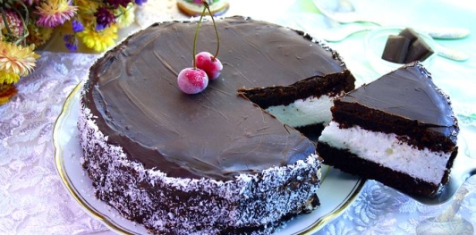 Фото приготовления рецепта: Торт чоко пай - шаг №30