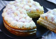 Торт на кефире «Три стакана»