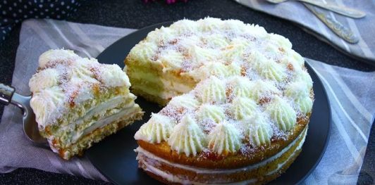 Фото приготовления рецепта: Торт на кефире "Три стакана" - шаг №34