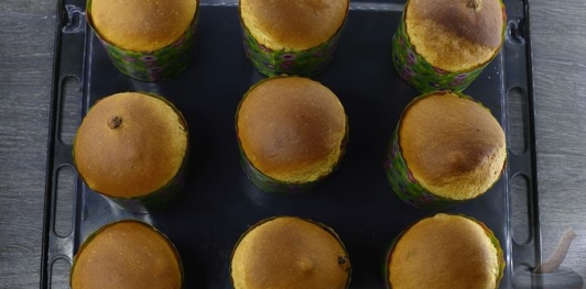 Фото приготовления рецепта: Влажные пасхальные куличи - шаг №34