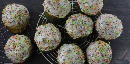 Фото приготовления рецепта: Влажные пасхальные куличи - шаг №38